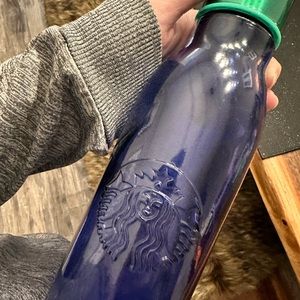 Glass Starbucks water bottle